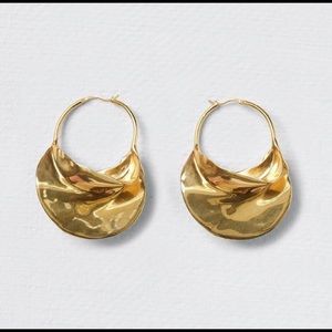 Swirl Large Hoop Earrings - NEW